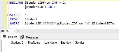 Sql Between の使い方 T Sql 入門 Sql Server 入門