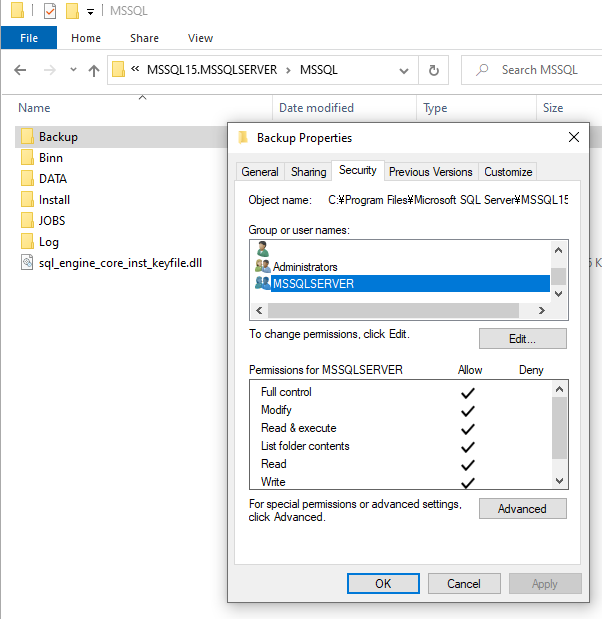 SQL Server - メンテナンスクリーンアップタスクでファイルが削除されない時の対処方法 3
