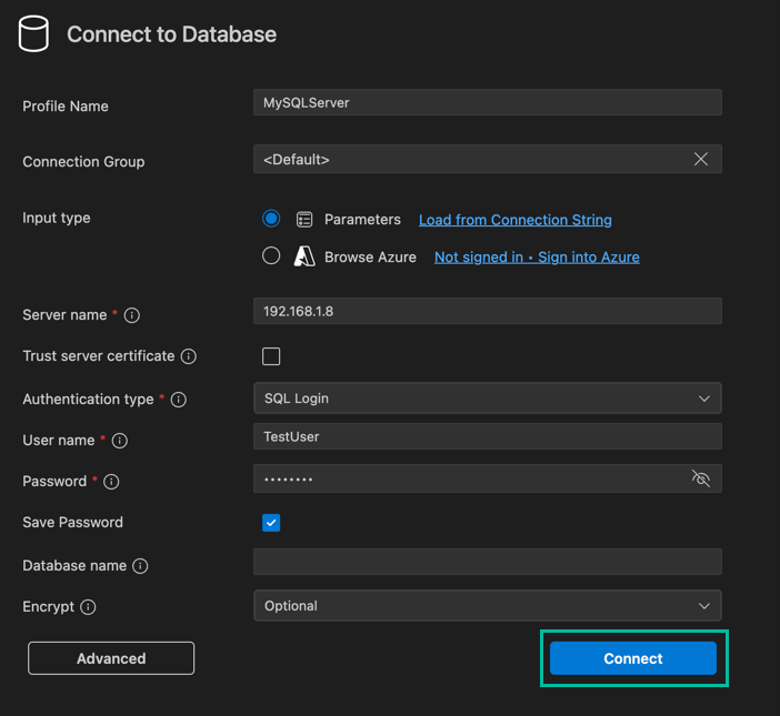 VS Code の MSSQL エクステンションを使って SQL Server に接続する方法 7
