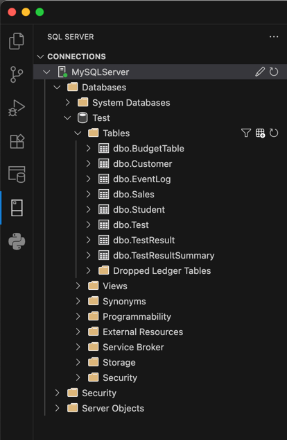 VS Code の MSSQL エクステンションを使って SQL Server に接続する方法 8